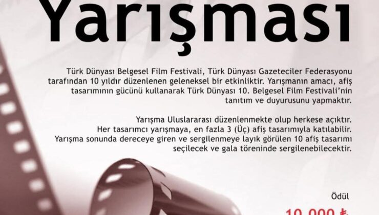 Türk Dünyası Belgesel Film Festivali Afiş Yarışması Başvuruları Başladı