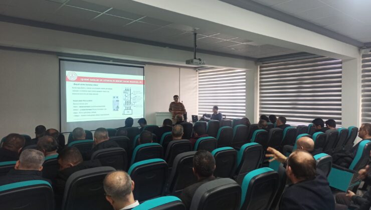 İŞ EKİPMANLARI PERİYODİK KONTROLLERİ BİLGİLENDİRME SEMİNERİ DÜZENLENDİ