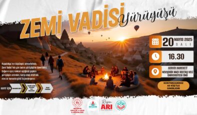 Nevşehir Zemi Vadisi’nde Yürüyüş Düzenlenecek