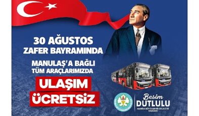 30 Ağustos Zafer Bayramı’nda Ulaşım Ücretsiz…