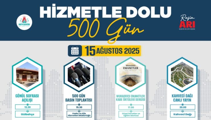 Nevşehir Belediyesi, 500 Günlük Hizmetlerini Tanıtıyor
