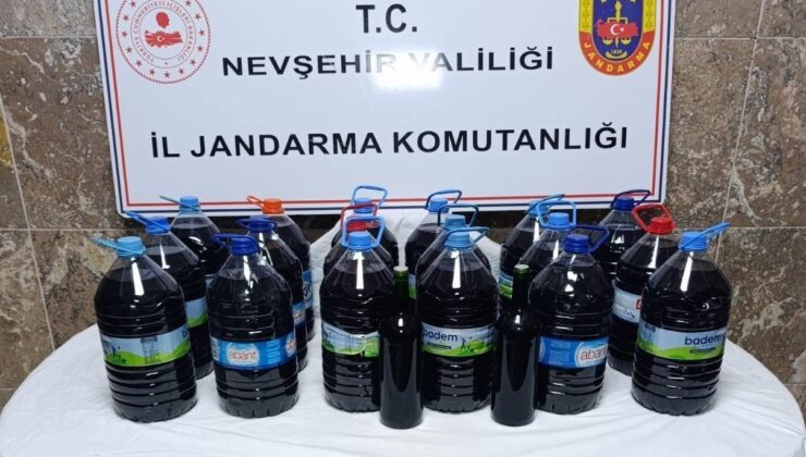 Ürgüp’te Yol Kontrolünde 90 Litre Kaçak Alkol Yakalandı