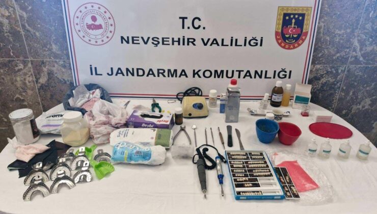 Nevşehir Jandarmasından Sahte Diş Operasyonu