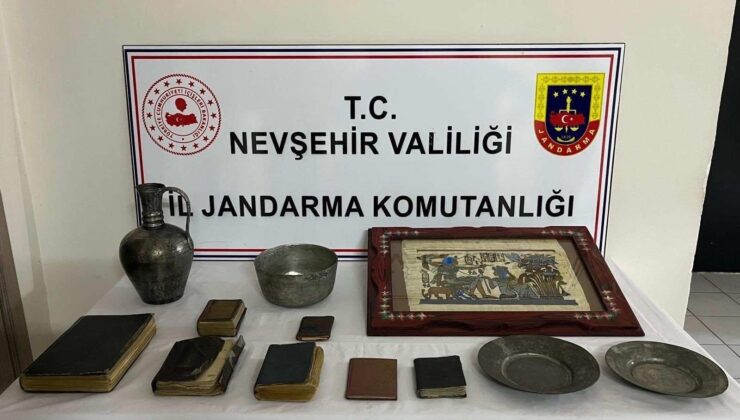 Nevşehir Jandarma’dan Tarihi Eser Operasyonu