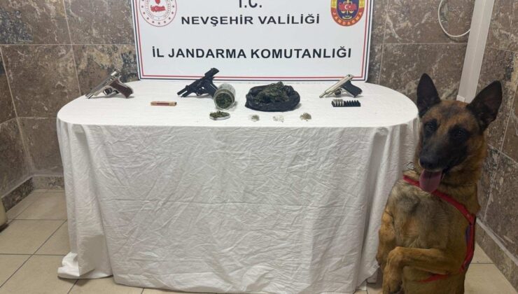 Ürgüp’te Esrar ve Silah Ele Geçirildi