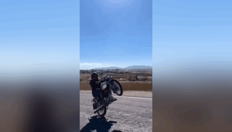 Nevşehir’de akrobatik motosiklet sürücüsüne 18 bin TL ceza