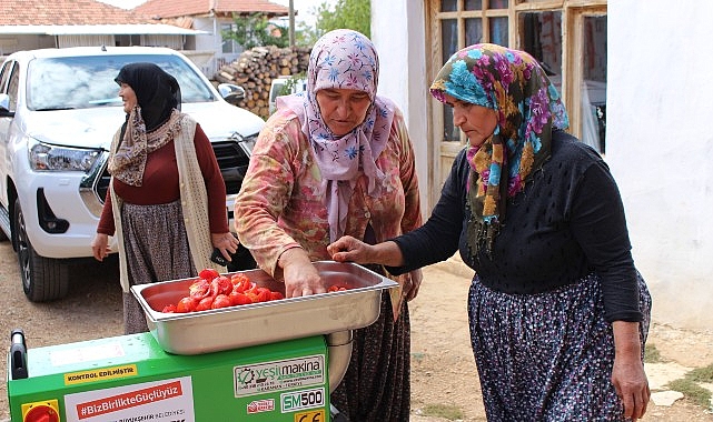 Büyükşehir’in ekipman desteği ile üreticiler daha güçlü