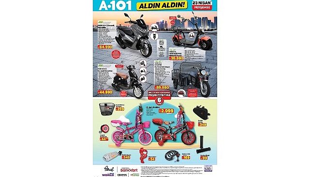 23 Nisan’da A101’de Mobilite ve Teknoloji Ürünleri