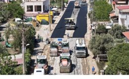 Başkan Çerçioğlu’nun Çalışmaları ile Akbük Yolu Yenileniyor