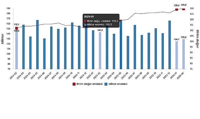 Dış Ticaret Endeksleri, Şubat 2026