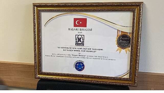 KOSKİ’ye “Dijital Birliktelik Zirvesi”nde Başarı Belgesi