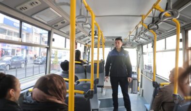 Zabıtadan Otobüslere Hijyen ve Güvenlik Çıkartması