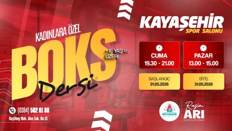 Nevşehir’de Kadınlara Özel Boks Kursu Başlıyor!