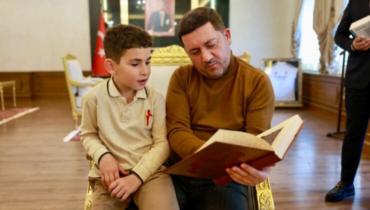 Başkan Rasim Arı’ya Minik Hayranından Anlamlı Ziyaret