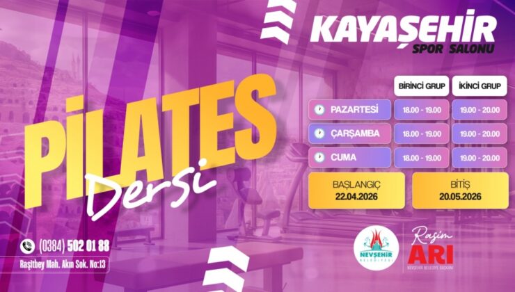 Nevşehir Belediyesi Kadınlar İçin Pilates Kayıtlarını Başlattı
